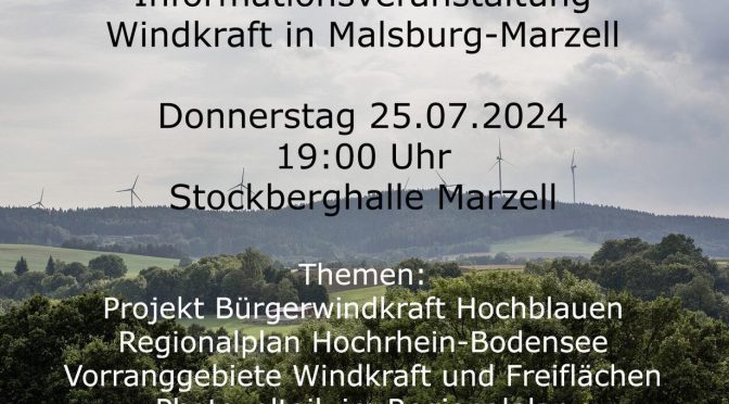Windkraft in Malsburg-Marzell